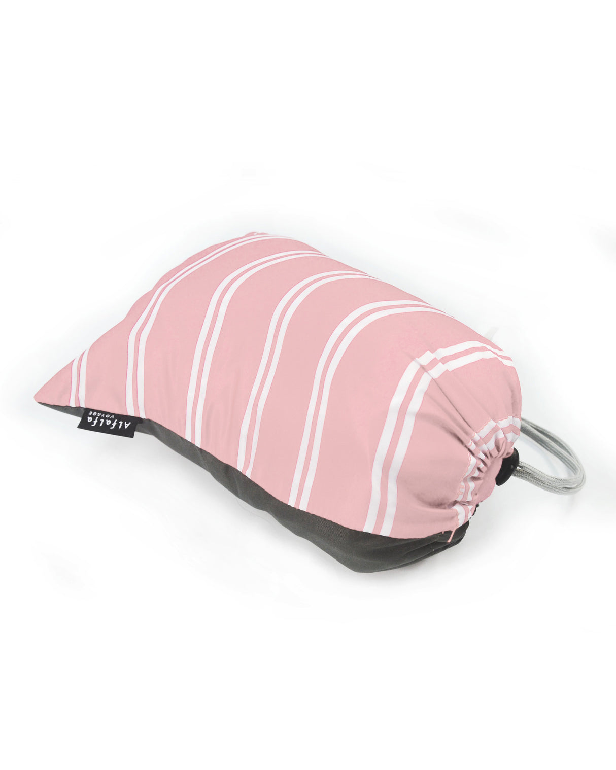 <A 000a64>Stripe Hoodie Pillow - Dirty Pink