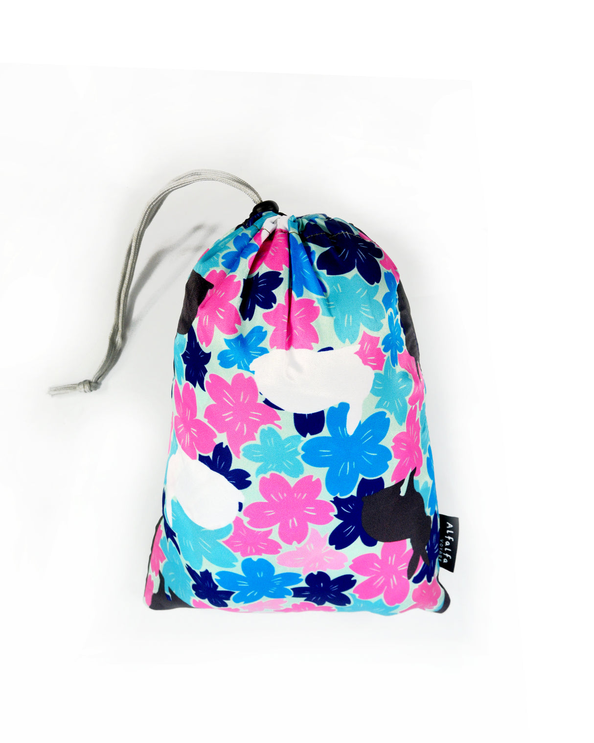 <A 000a50>"Bunny & Sakura" Memory Foam Travel Hoodie Pillow