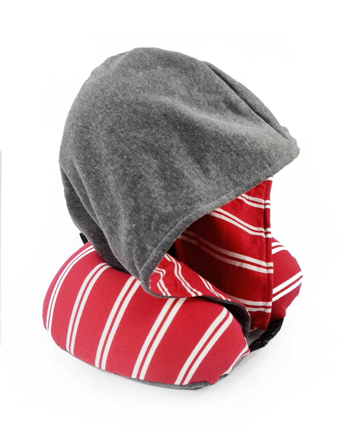 <A 000a60>Stripe Hoodie Pillow - Red/White Stripe
