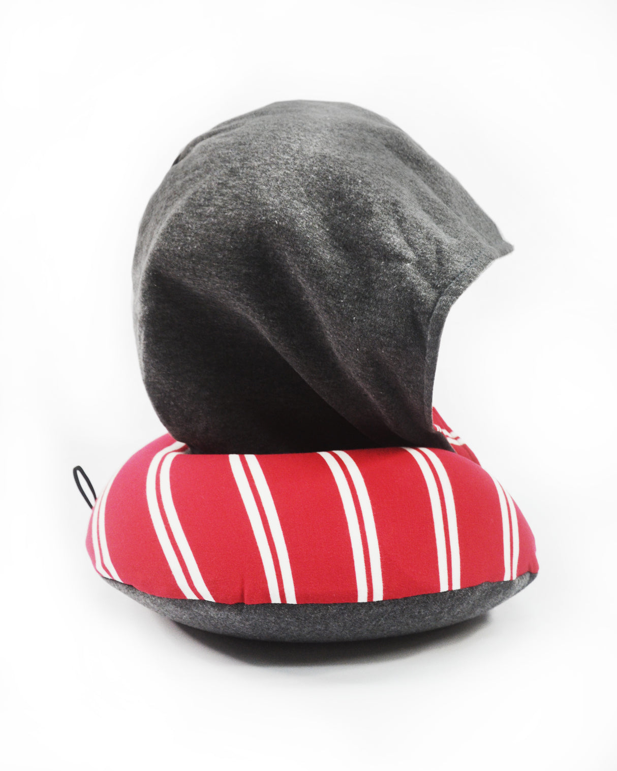<A 000a60>Stripe Hoodie Pillow - Red/White Stripe