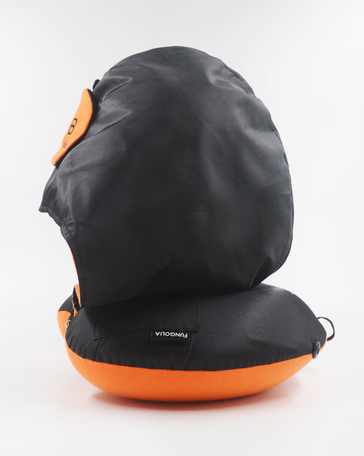 <A 001n>Fungolia MA-1 Memory Foam Travel Hoodie Pillow (black)