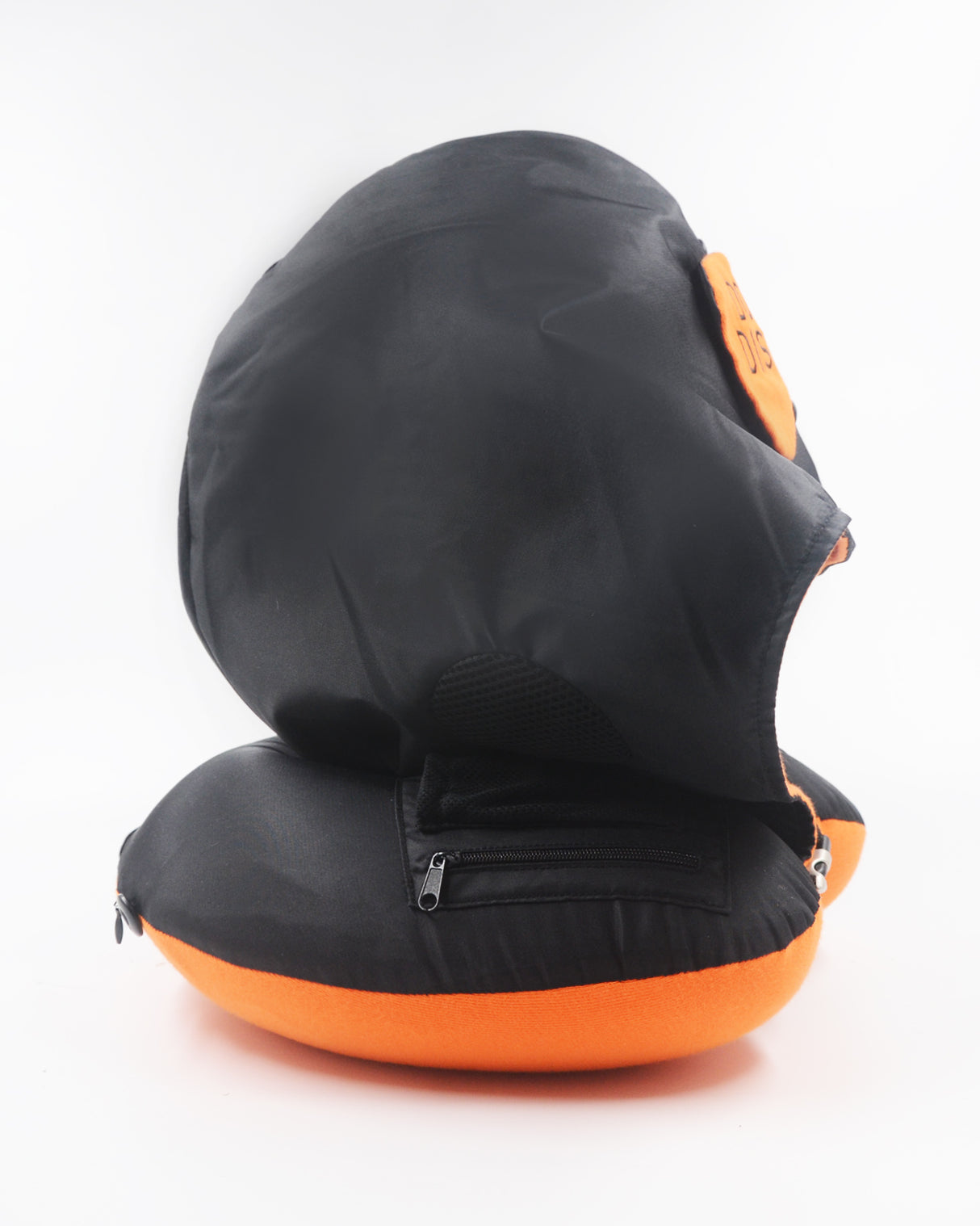 <A 001n>Fungolia MA-1 Memory Foam Travel Hoodie Pillow (black)