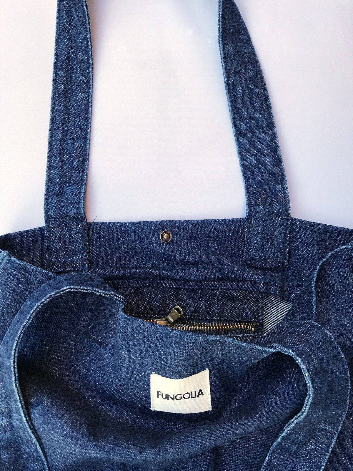 <a 002k>Fungolia Denim tote bag - FUN-GO-LIA Special Edition