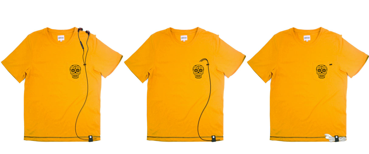 <A 001a23>Muse Pocket Tee - Mustard Yellow (Calavera)
