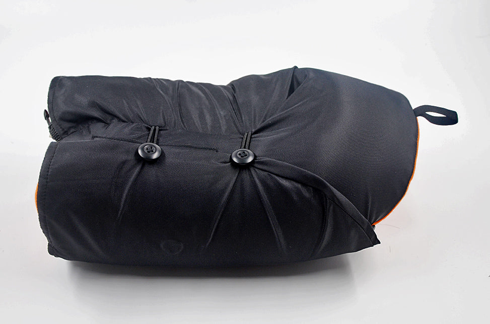 <A 001n>Fungolia MA-1 Memory Foam Travel Hoodie Pillow (black)