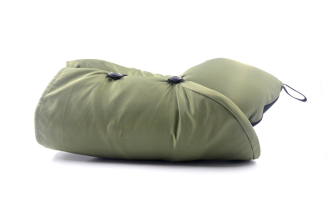 <A 000a001z9b> Fungolia MA-1 Memory Foam Travel Hoodie Pillow (green)