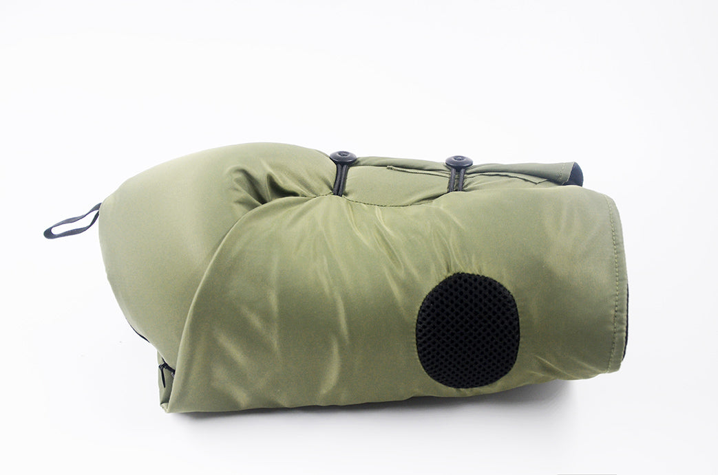 <A 000a001z9b> Fungolia MA-1 Memory Foam Travel Hoodie Pillow (green)