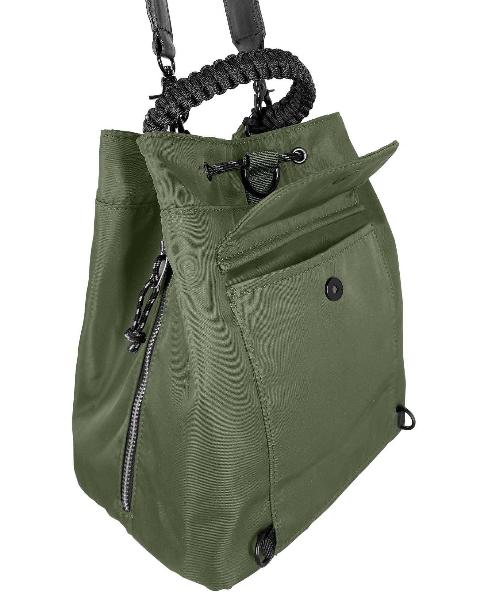 Drawstring Shoulder Pouch MA-1 MID SIZE 2 way drawstring Shoulder Bag - FUNGOLIA