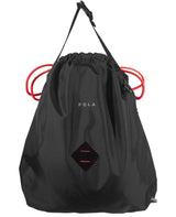 <A 000a001l03> LARGE SIZE Premium drawstring backpack (Black/Red)