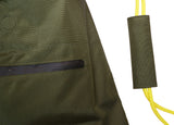 <A 000a001l02> LARGE SIZE Premium drawstring backpack (Green/Yellow)