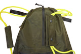 <A 000a001l02> LARGE SIZE Premium drawstring backpack (Green/Yellow)