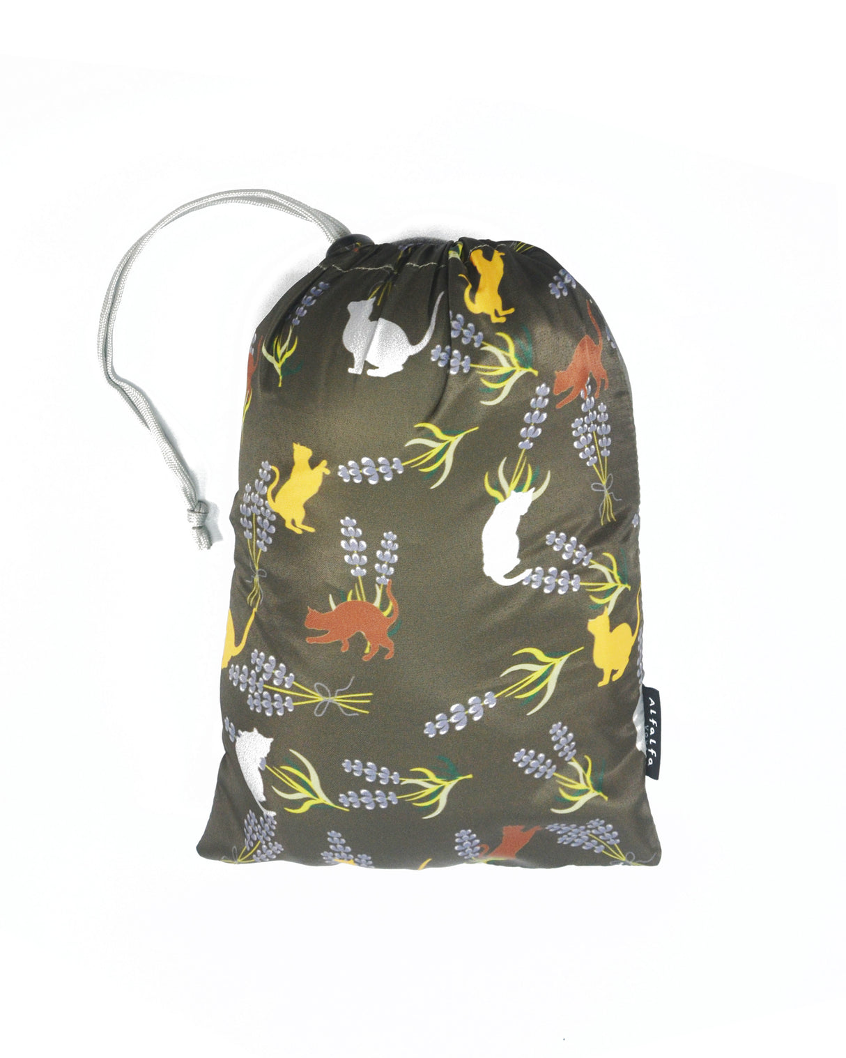 <A 000a53>"Cats & Lavender" Memory Foam Travel Hoodie Pillow