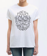 <Aa 011>Fungolia X K11 Travel Animal Tee - The Shopaholic (White)
