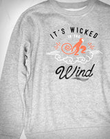 <Ab 005a> Fungolia Fleece Sweatshirt - Monkey in the Wind (Grey)