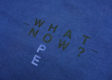 <A 000a001y6a11> Fungolia French Terry Crew Neck Sweatshirt - What Now? (Navy Blue)
