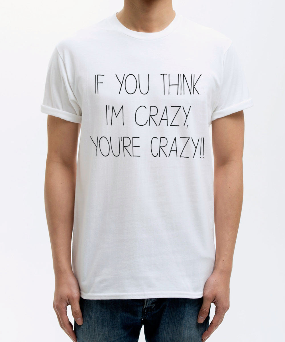 <S024>Who's Crazy Tee (White)