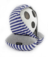 <aq4> Fungolia Memory Foam Hoodie Pillow (Dark Blue/Gray)