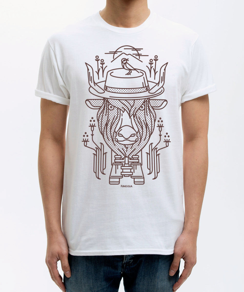 <S016>Travel Animal Tee - The Mongolian Yak