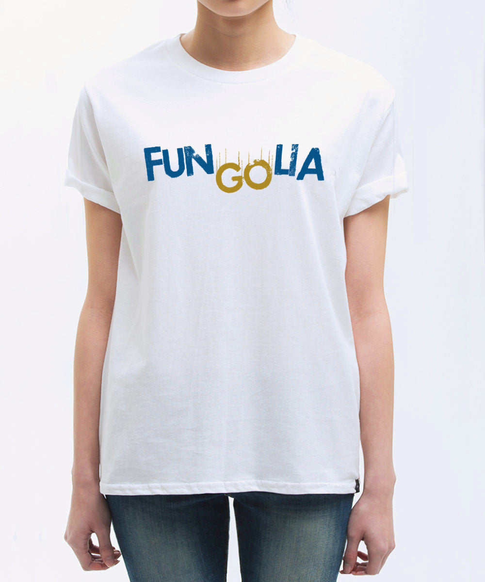 <S003>Fungolia Fun&Go Logo Tee (Navy & Brown)