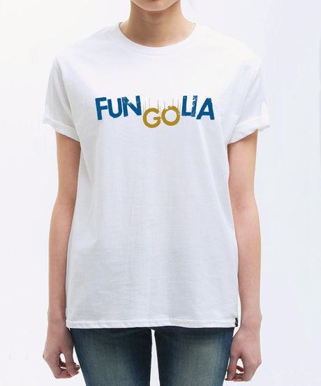 <s003>Fungolia Fun&amp;Go 標誌 T 卹（海軍藍和棕色）</s003>