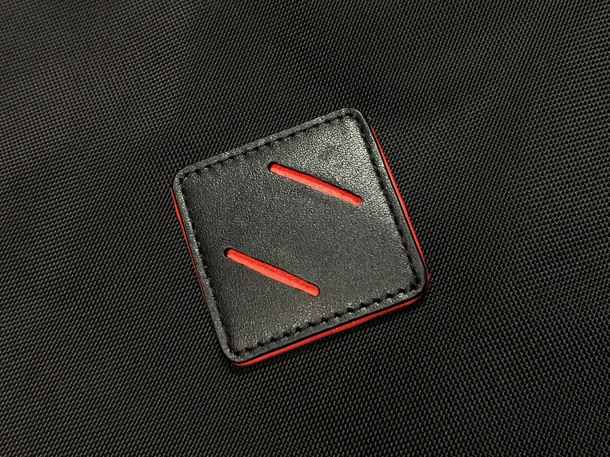 <A 000a001l03> LARGE SIZE Premium drawstring backpack (Black/Red)