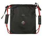 <A 000a001l03> LARGE SIZE Premium drawstring backpack (Black/Red)