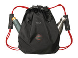 <A 000a001l03> LARGE SIZE Premium drawstring backpack (Black/Red)