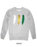 <A 001a96> Fungolia Fleece Crew neck Sweatshirt - Feathers 2017 (Grey)