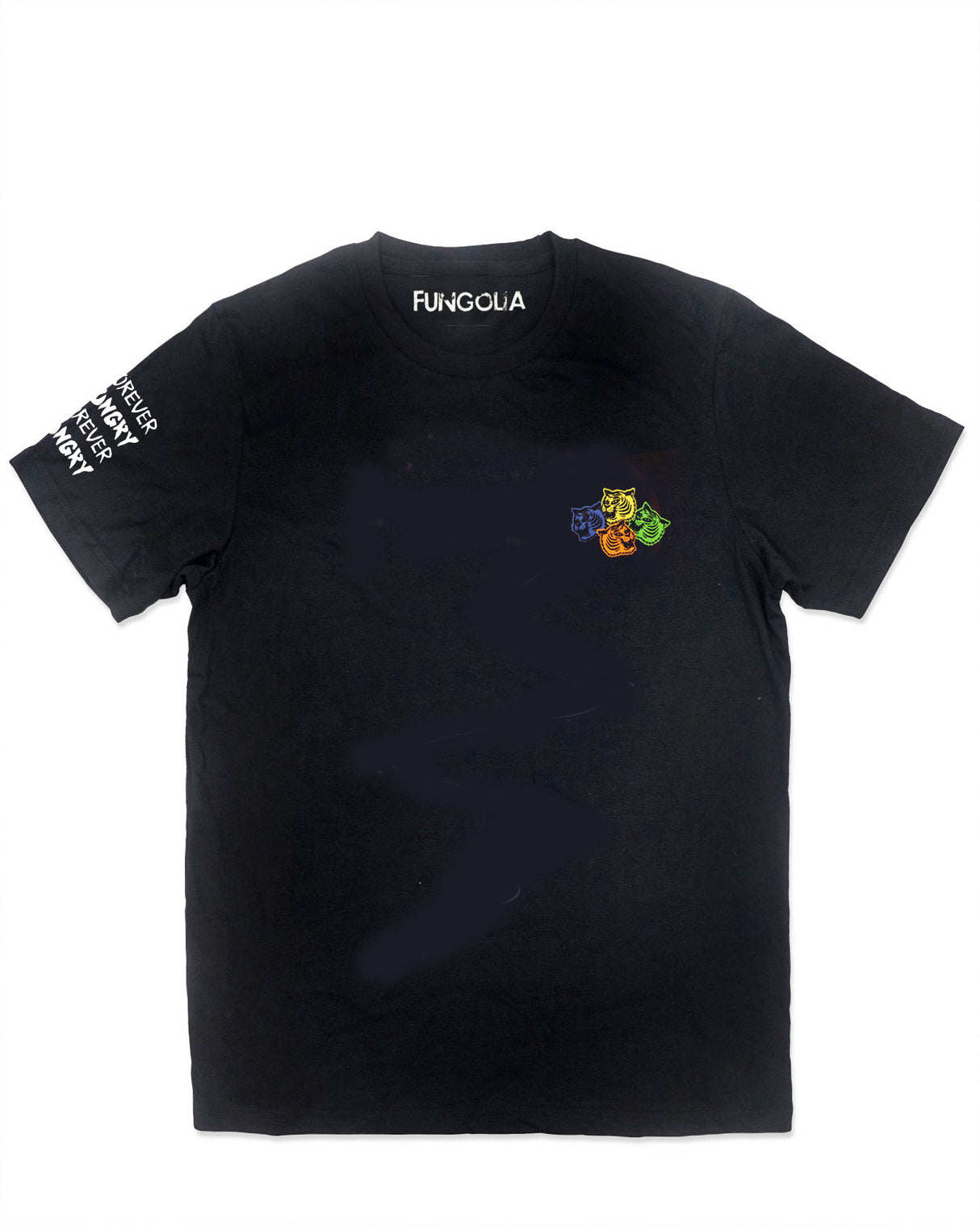 <A 000a004c> Forever Hungry - 4 Tigers (Black)