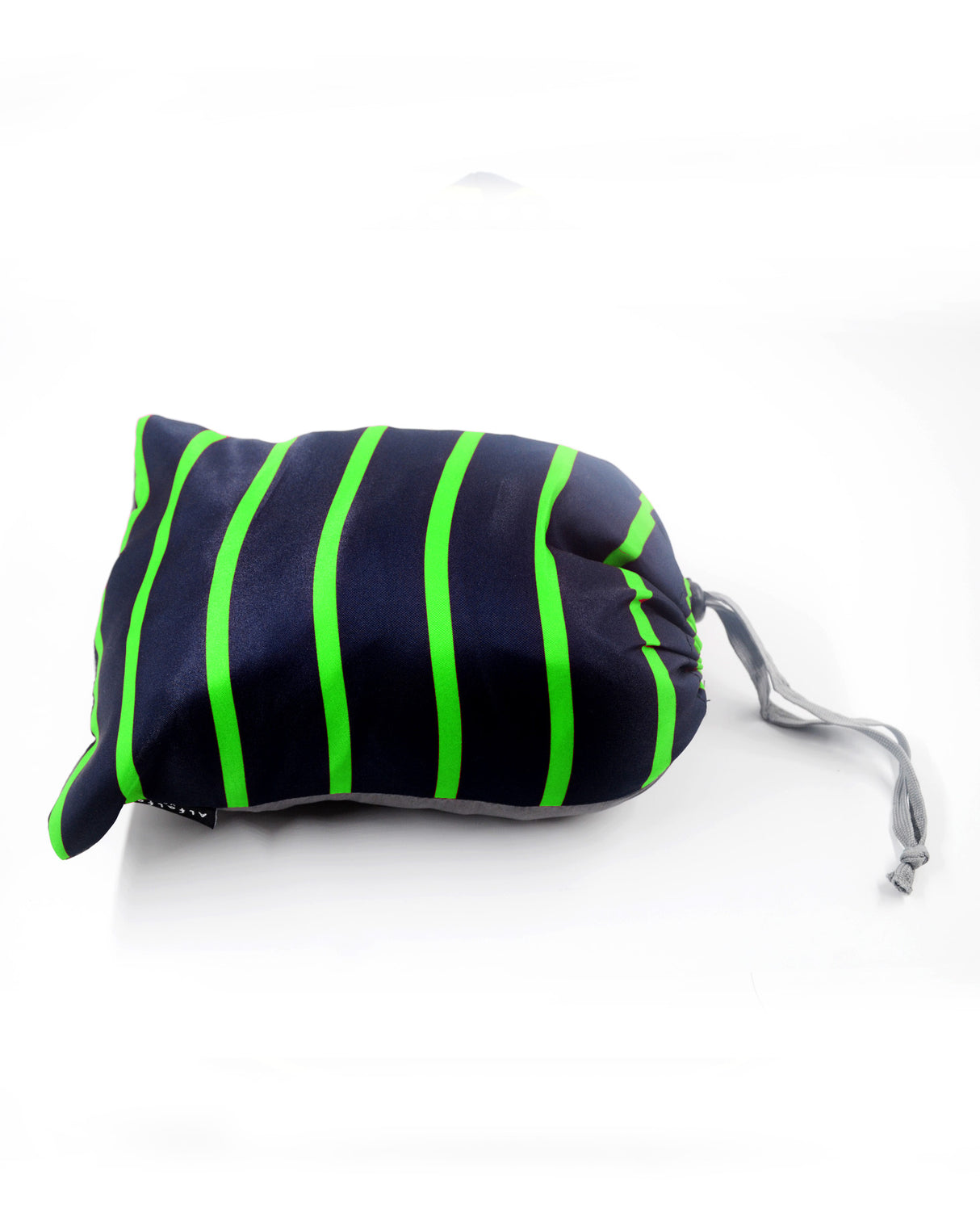 <A 002d>Stripe Hoodie Pillow - Navy/Green Stripe
