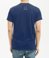 <A 073>Fungolia 2nd Anniversary Special Edition Gold Feather Tee (Navy)