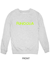 <Ab 11> Fungolia Classic Neon logo sweatshirt (light grey)