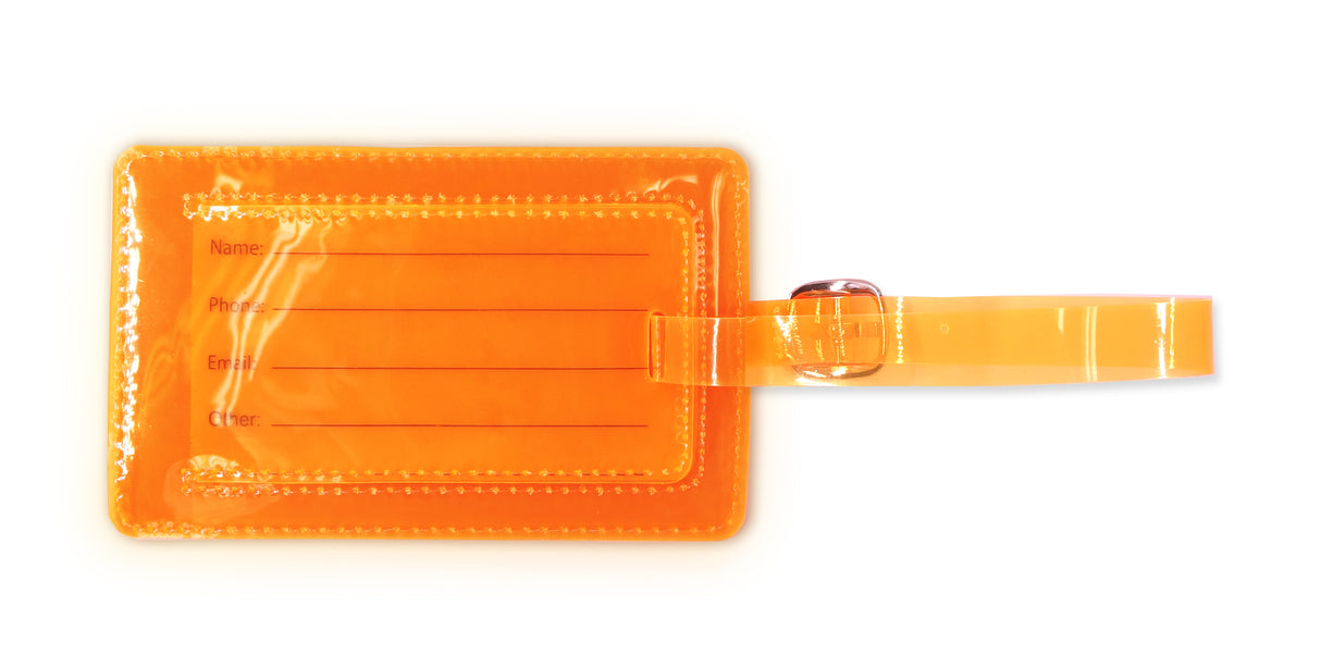 <A 000a001a99b4> Fungolia Premium PVC Neon Luggage Tag - What are you waiting for?