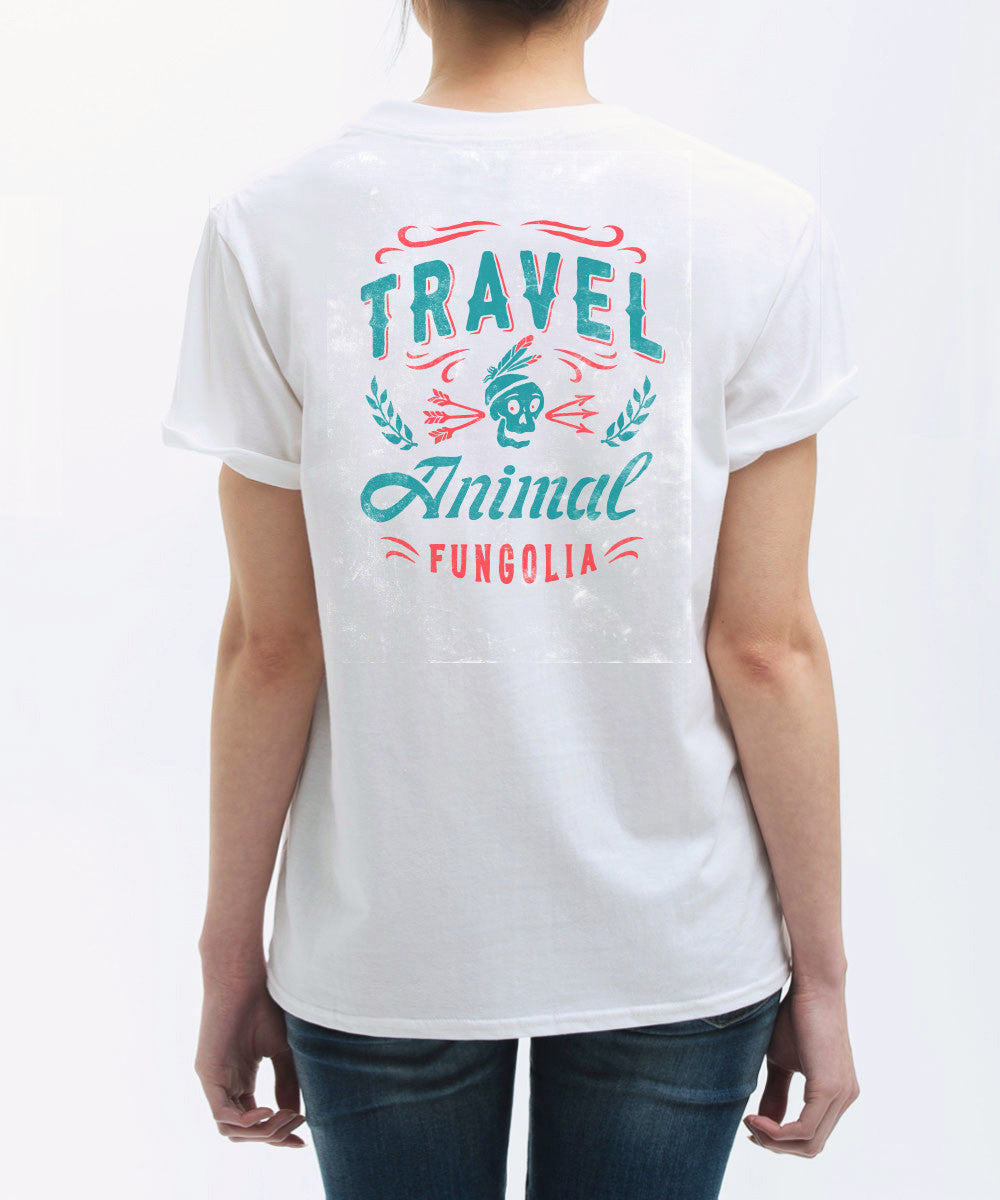 <A 097> Travel Animal - Skull (White)