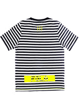 <A 081>FGLA Black/White Stripe Tee (Neon Yellow)