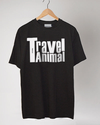 <T007> Travel Animal Tee (Black)