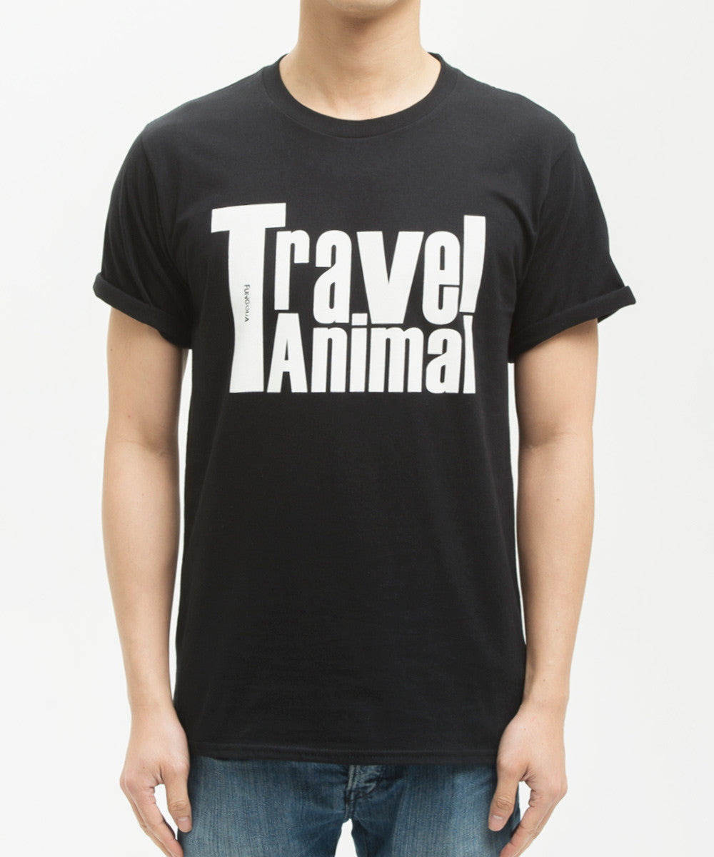 <T007> Travel Animal Tee (Black)