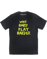 <A 001a14> Work Hard Play Harder Tee (Black)