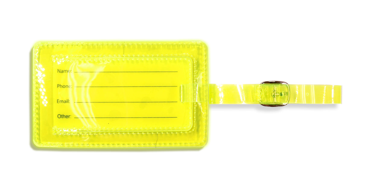 <A 000a001a99b4> Fungolia Premium PVC Neon Luggage Tag - What are you waiting for?