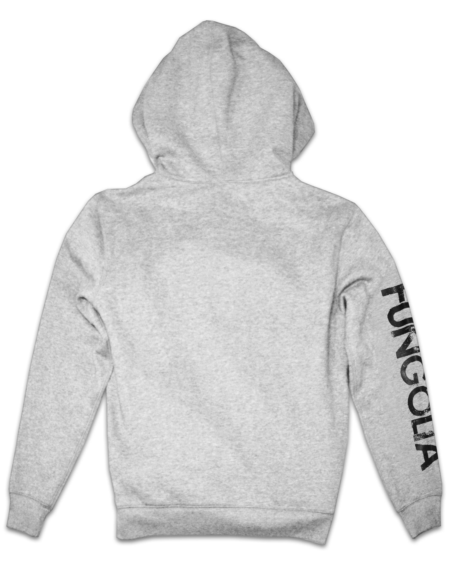 <Ab 16> Fungolia Fleece Zip Up Hoodie - Vertical Logo (Grey)