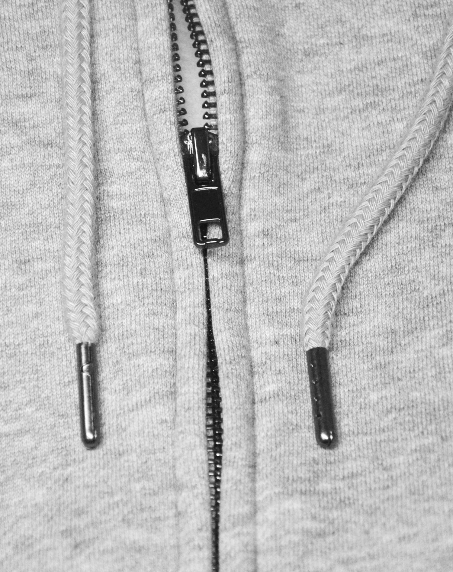 <Ab 16> Fungolia Fleece Zip Up Hoodie - Vertical Logo (Grey)