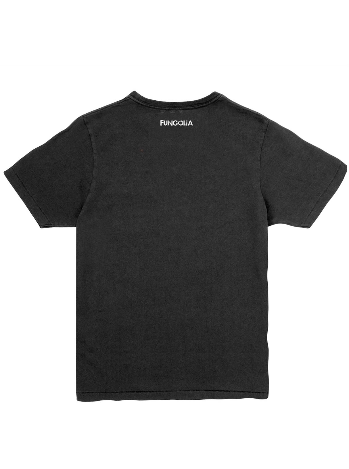 <A 001a10> Fungolia Logo Tee (White on Black)