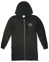 <A 000a001y6c7>Fungolia Fleece Zip Long Hoodie - Basic Thunder (black)