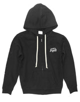 <A 001a80> Fungolia Zip Up Fleece Big hood Hoodie - Vintage Fighter (black)