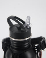 <zzA 000a001y5r2> Fungolia 27 oz non-insulated stainless steel water bottle with paracord holder (Black)
