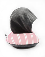 <A 000a64>Stripe Hoodie Pillow - Dirty Pink
