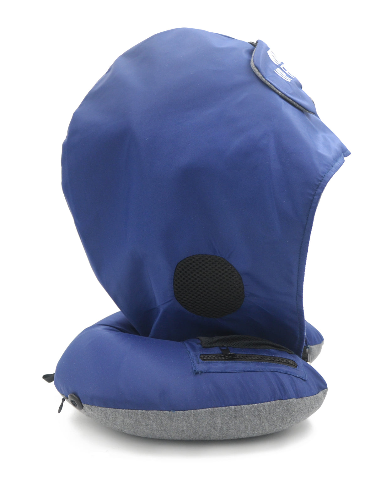 <A 000a001z9c> Fungolia MA-1 Memory Foam Travel Hoodie Pillow (Navy blue)